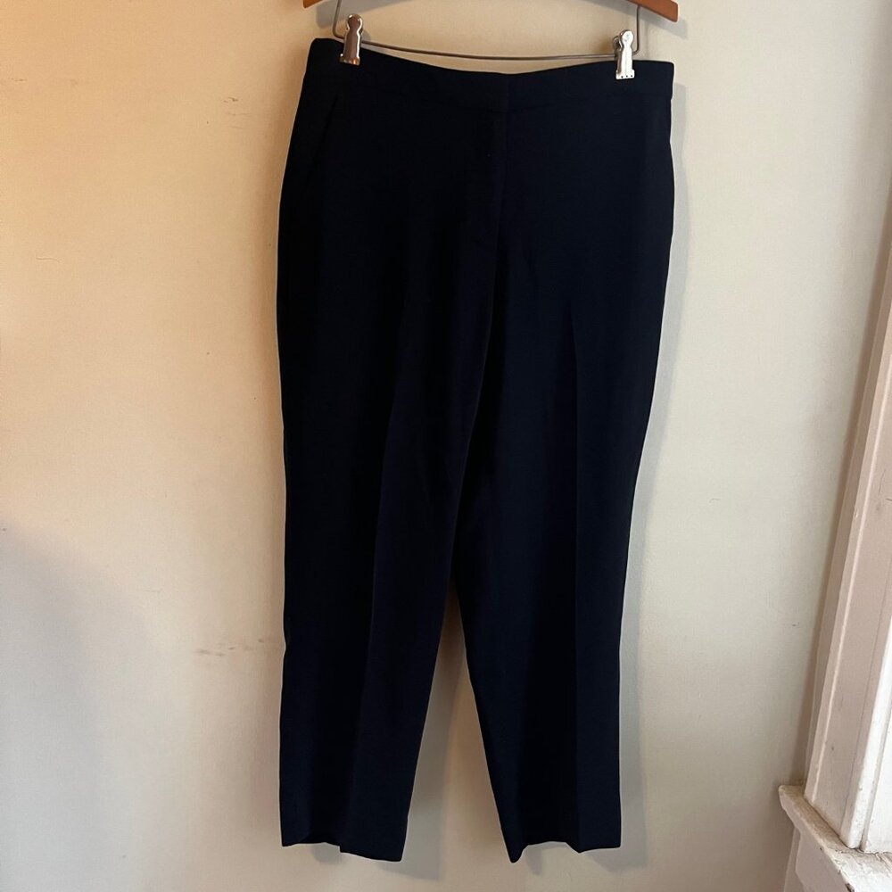 J.Crew Navy Pull-On Straight-Leg Pants – Size 12